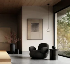 Suspension, Maru Mini, noir brûlé, LED, dim, 2400K, lm, L23cm, H32cm - 101 Copenhagen