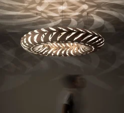 Suspension, Maru, small, version en kit, bambou naturel, Ø110cm, H20cm - David Trubridge