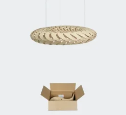 Suspension, Maru, small, version en kit, bambou naturel, Ø110cm, H20cm - David Trubridge