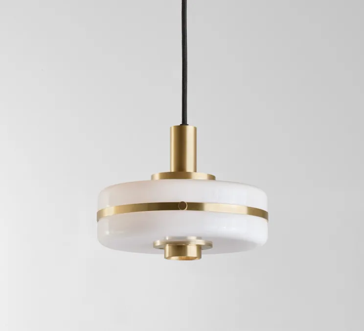 Suspension, Masina 200, laiton brossé, Ø20cm, H15cm - bert frank