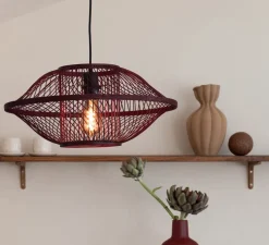 Suspension, Maui S, burgundy, Ø50cm, H23cm - Good&Mojo