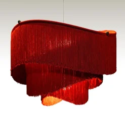 Suspension, Maya, rouge, Ø50cm, H36cm - Fraumaier
