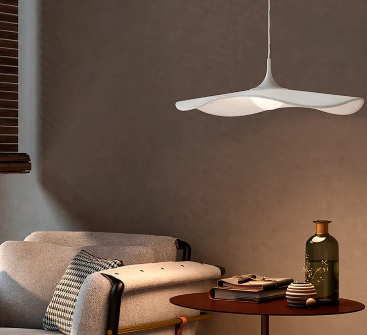 Suspension, Mediterrània S/52, blanc, LED, dim, 2700K, 800 lm, Ø52cm, H14,5cm - Bover