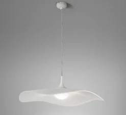 Suspension, Mediterrània S/52, blanc, LED, dim, 2700K, 800 lm, Ø52cm, H14,5cm - Bover
