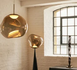 Suspension, Melt, bronze, LED, dim, 3000k, 800 lm, Ø50cm, H50cm - Tom Dixon