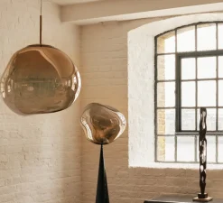 Suspension, Melt, bronze, LED, dim, 3000k, 800 lm, Ø50cm, H50cm - Tom Dixon