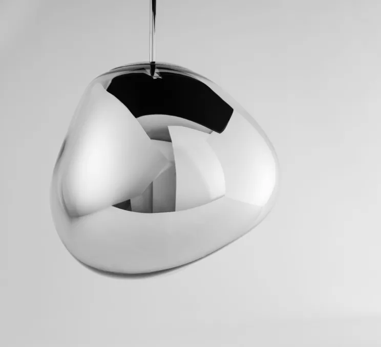 Suspension, Melt, chrome argent, Ø50cm, H50cm - Tom Dixon