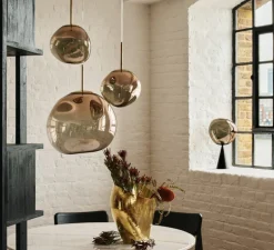 Suspension, Melt Mini, bronze, LED, dim, 3000K, 800lm, Ø28cm, H27cm - Tom Dixon