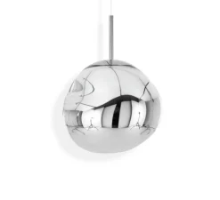 Suspension, Melt Mini, chrome argent, LED, dim, 3000k, 800 lm, Ø28cm, H27cm - Tom Dixon