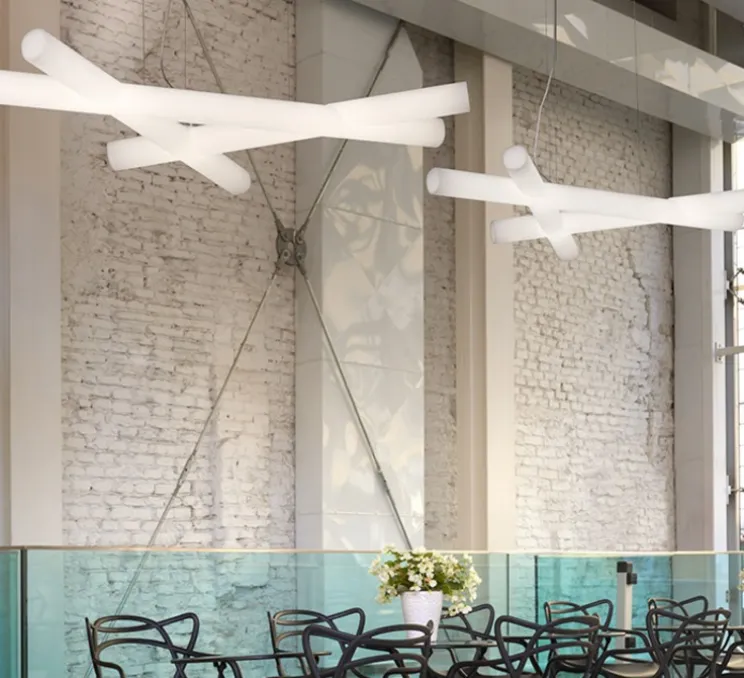 Suspension, Mesh , blanc, LED, dim, 4000k, L162cm, H11cm - Slide