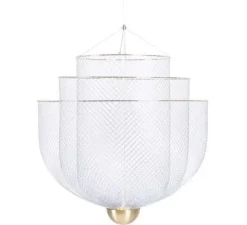 Suspension, Meshmatics Small, gris, 2700K, 665lm, Ø58cm, H58cm - Moooi