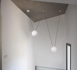 Suspension, Mine Space 2L, blanc, LED, Ø18,5cm, H18,5cm - Faro