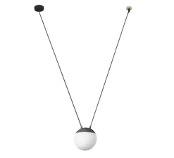Suspension, Mine Space 1L, gris, LED, Ø18,5cm, H18,5cm - Faro