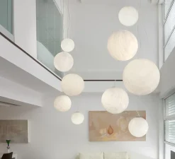 Suspension, Mineral, blanc, gris, Ø30cm - Slide