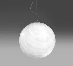 Suspension, Mineral, blanc, gris, Ø30cm - Slide