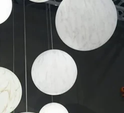 Suspension, Mineral, blanc, gris, Ø30cm - Slide