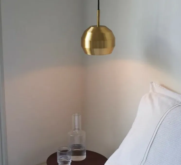 Suspension, Mini Pitch, laiton, Ø16cm, H20cm - Vitamin