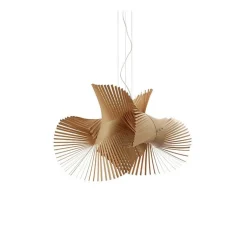 Suspension, Minimikado S, hêtre naturel, LED, H50cm, L70cm - LZF