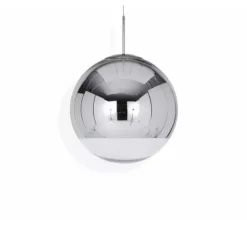 Suspension, Mirror Ball 50, argent, LED, dim, 3000K, 800 lm, Ø50cm, H50cm - Tom Dixon