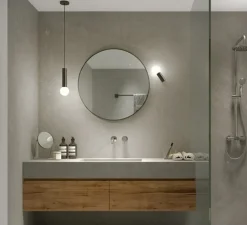 Suspension, Mist, noir, IP44, Ø10cm, H30cm - LEDs C4