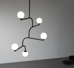 Suspension, Mobil 100, noir, Ø70cm, H100cm - PHOLC