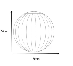 Suspension, MODECO, blanc, laiton, câble crema, Ø20cm, H24cm - Nordic Tales