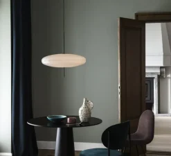 Suspension, Model 2065, blanc et câble noir, Ø53,8cm, H54,6cm - Astep