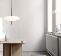 Suspension, Model 2065, blanc et câble blanc, 2700K, 2350lm, Ø53,8cm, H54,6cm - Astep