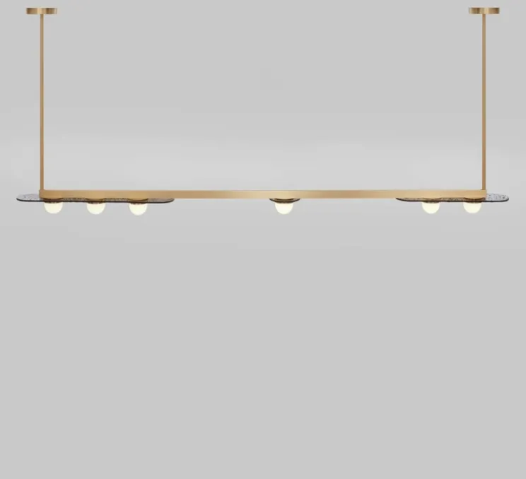 Suspension, Modulo Horizontal, laiton, LED, 2700K, L188cm, H10cm - CTO lighting
