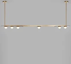Suspension, Modulo Horizontal, laiton, LED, 2700K, L188cm, H10cm - CTO lighting