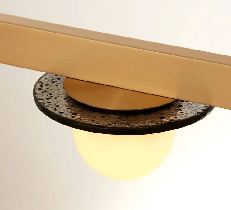 Suspension, Modulo Horizontal, laiton, LED, 2700K, L188cm, H10cm - CTO lighting