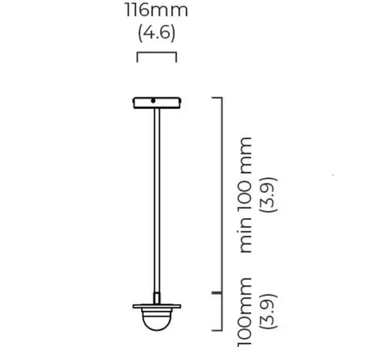 Suspension, Modulo Horizontal, laiton, LED, 2700K, L188cm, H10cm - CTO lighting