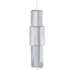 Suspension, Mojo P12 verticale, transparent, blanc, LED, 3000K, 1096 lm, Ø10cm, H39cm - Nexel