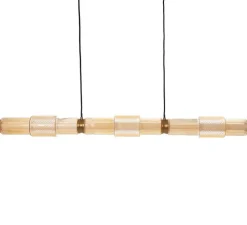 Suspension, Mojo, triple, horizontale, verre orangé, LED, 3000K, 2200 lm, L110,6cm, H10cm - Nexel