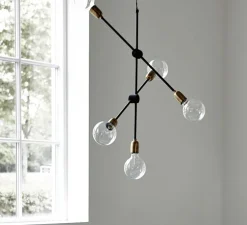 Suspension, Molecular, noir, laiton, H78cm, Ø68cm - House Doctor