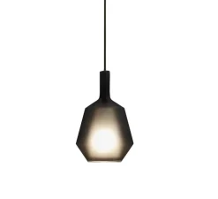 Suspension, MoM fatty, noir, rosace noire, câble 2m, Ø17cm, H26,3cm - Penta