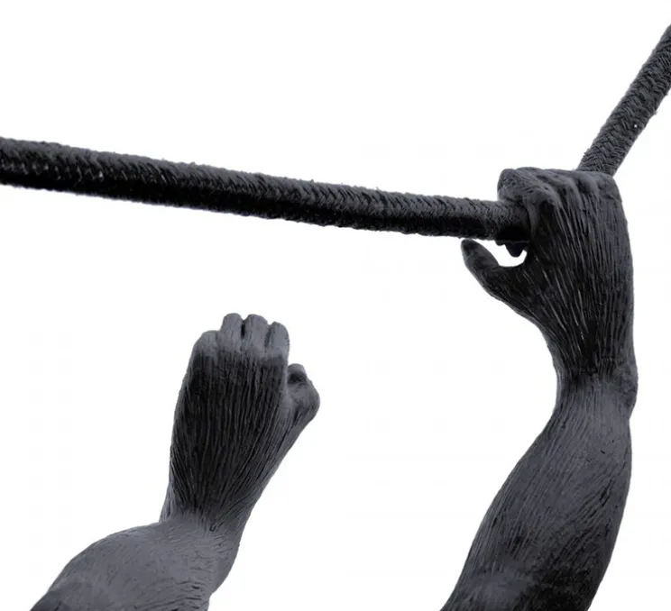 Suspension, Monkey Swing, noir, singe, IP44, L59cm, H44cm - Seletti