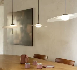 Suspension, Mono L500, blanc, LED, dim, 2700K, 1300 lm, Ø50cm, H48,4cm - DCW éditions Paris