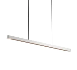 Suspension monte et baisse, Team, sable, LED, dim, 4000K, 10700 lm, L137cm, H4cm - GRAU