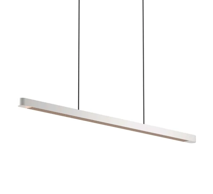 Suspension monte et baisse, Team, sable, LED, dim, 4000K, 10700 lm, L137cm, H4cm - GRAU