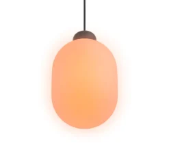 Suspension monte et baisse, Sun, noir mat, LED, dim, 2700K, 815 lm, Ø17,6cm, H28,5cm - GRAU