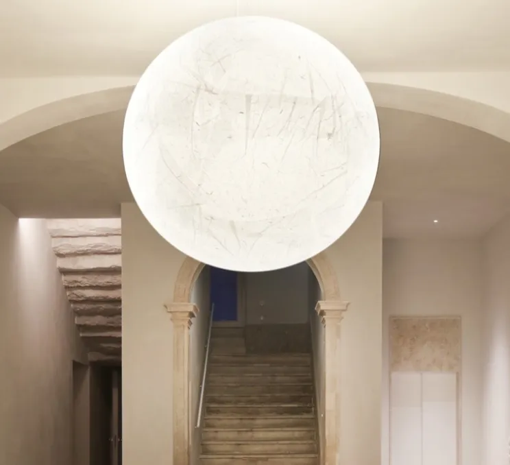 Suspension, Moon 120, blanc, Ø120cm, H120cm - Davide Groppi