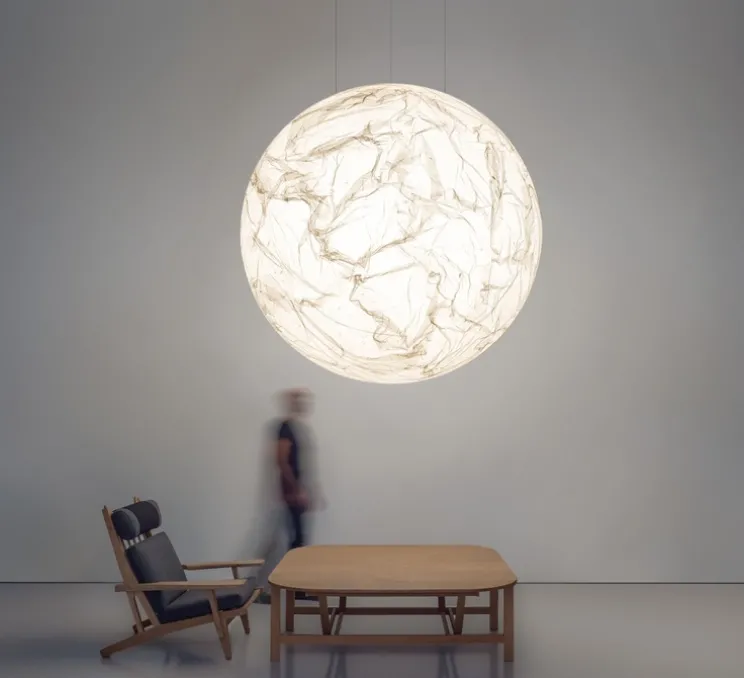Suspension, Moon 120, blanc, Ø120cm, H120cm - Davide Groppi