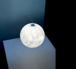 Suspension, Moon 60, blanc, Ø60cm, H60cm - Davide Groppi