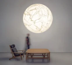 Suspension, Moon 80, blanc, Ø80cm, H80cm - Davide Groppi