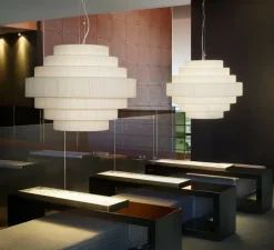 Suspension, Mos 02, blanc, Ø90cm, H69cm - Bover