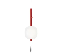 Suspension, Motus, rouge, LED, dim, 2700K, 2420 lm, Ø24cm, H60cm - KDLN