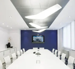 Suspension, Mouette Symmetric, blanc, IP40, LED, 3000K, 6107lm, L135cm, H15cm - Artemide