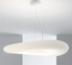 Suspension, Mr Magoo, blanc, LED, dim, 3000K, 3929 lm, Ø76cm, H13cm - Stilnovo