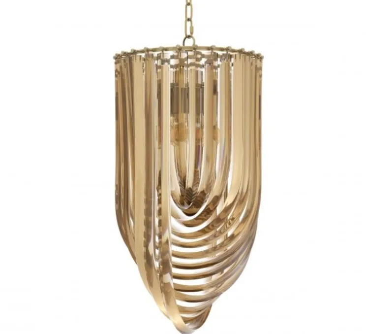 Suspension, Murano, laiton antique, Ø35cm, H65cm - Eichholtz